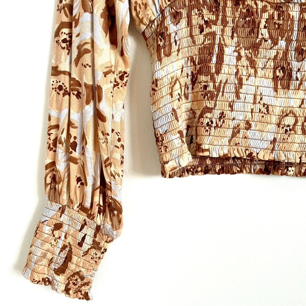 Anthropologie Tiny Valentina Long Sleeve Printed Surplice Blouse Top Size M NWT - Picture 9 of 12